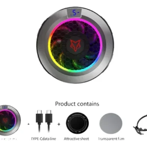 Cooler/Ventilador Magnético RGB Sara Fox B7 – Mayor Rendimiento sin Sobrecalentamiento - Image 3