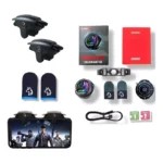 Combo Optimo de Gatillos Electrónicos KY02 y un Cooler Magnético RGB KY09 – Turbo Precisión y Enfriamiento en Free Fire y Call of Duty Mobile
