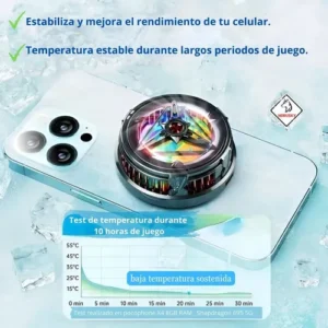Combo Optimo de Gatillos Electrónicos KY02 y un Cooler Magnético RGB KY09 – Turbo Precisión y Enfriamiento en Free Fire y Call of Duty Mobile - Image 5
