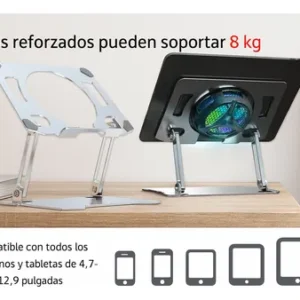 Soporte para Tablet y iPad de Aluminio Ajustable – Base Estable y Antideslizante - Image 4