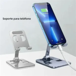 Soporte para Celular Plegable de Aluminio – Ajustable y Antideslizante - Image 3